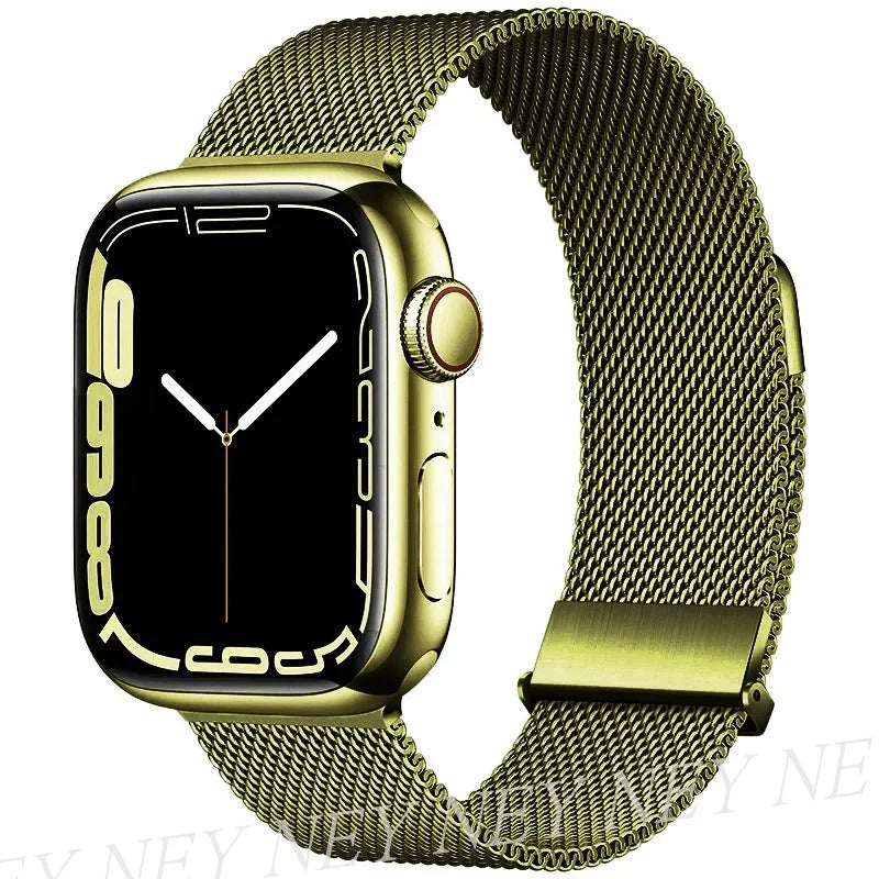 Milanese Loop band For Apple Watch band Ultra 2 49mm 46mm 45mm 44mm 41mm 38mm 42mm Stainless Steel metal Apple Watch Series 10 9 8 7 6 5 4 3