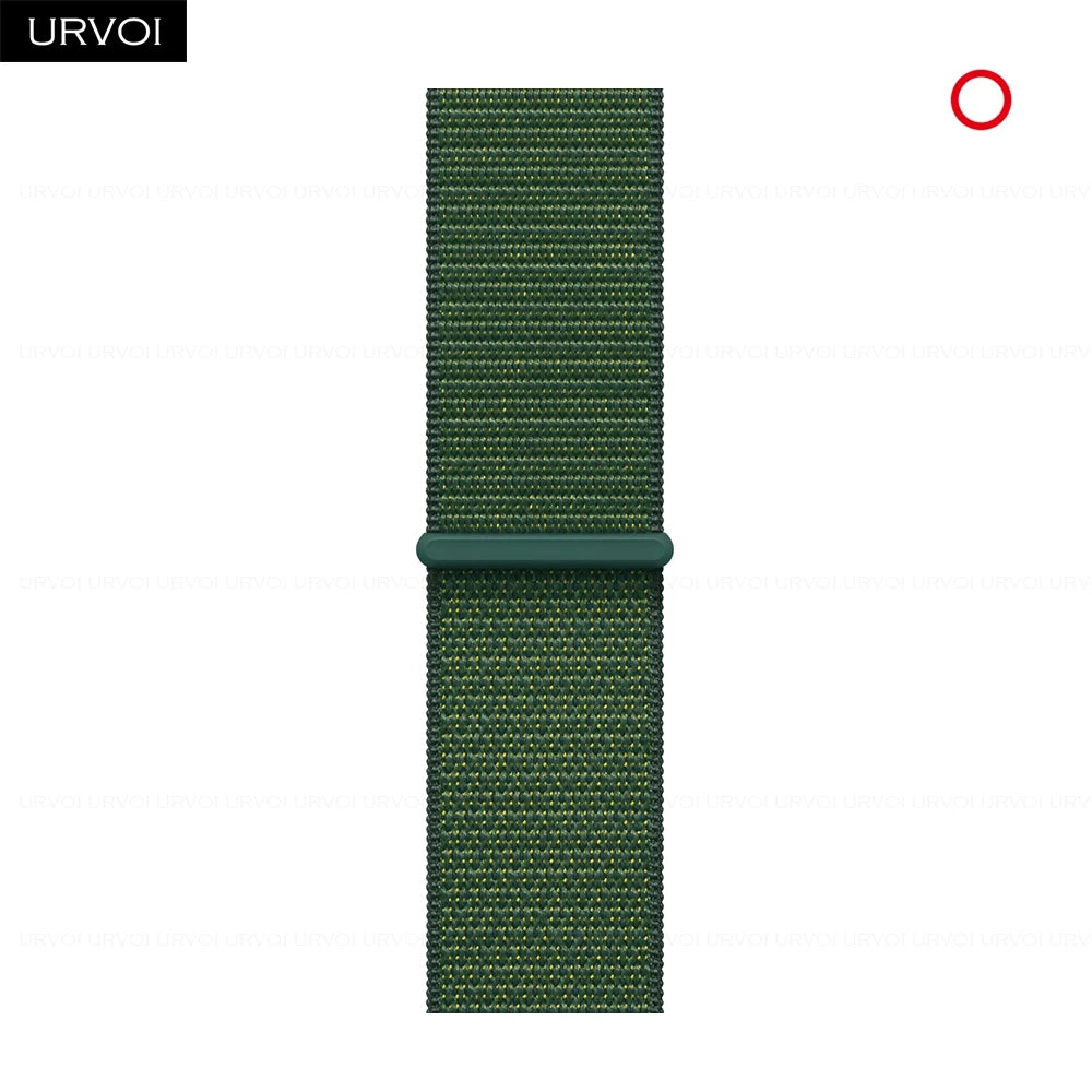 URVOI Sport Loop for Apple Watch Ultra 3 2 Series 11 10 9 8 SE3 Nylon loop for Apple Watch sport band 42mm 46mm breathabe hook fastener