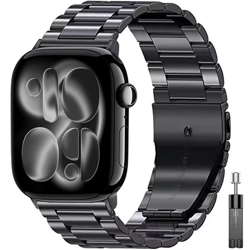 Metal band For Apple Watch 11 10 42mm 46mm Stainless steel Apple Watch Ultra 3 2 1 49mm 9 8 7 6 5 4 3 SE 3 45mm 41mm 44mm 40mm 38mm Belt