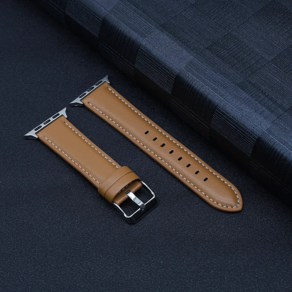 PU Leather band for Apple Watch Series 10 9 7 8 5 6 SE Ultra band 49mm 46mm 44mm 40mm 45mm 41mm 42mm Apple Watch Wristbands