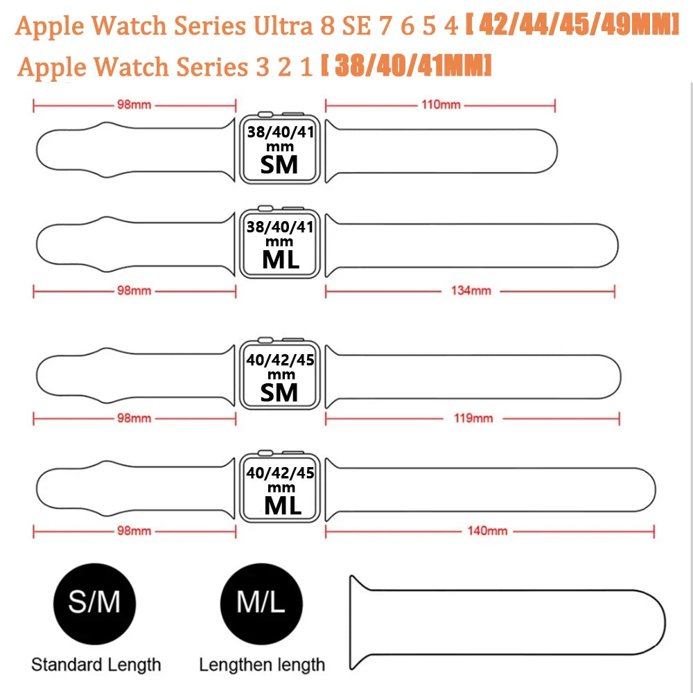 Official Silicone band for Apple Watch band Ultra 2 49mm 44mm 40mm 41mm 45mm 38mm Sport band Apple Watch Series 9 7 5 SE 10 42mm 46mm
