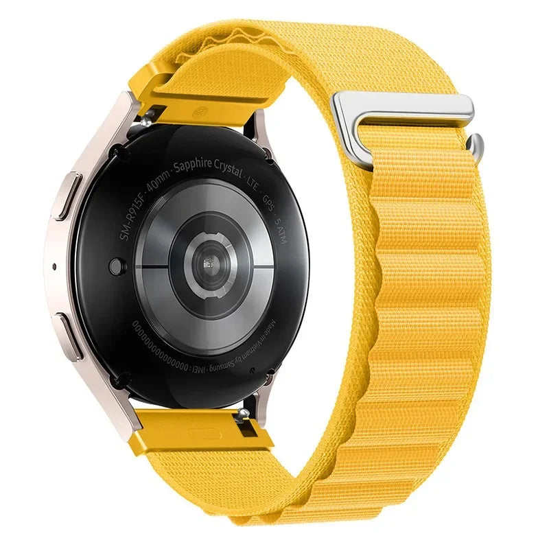 20mm 22mm Nylon Alpine Strap for Samsung Watch 7 6 5 Classic Bracelet Wristband for Huawei Watch 5/4/GT6-5 Pro 46mm Amazfit GTR