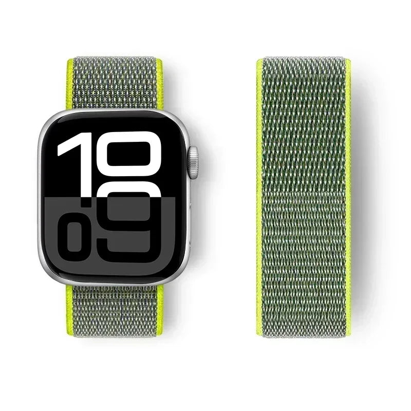 Nylon Loop For Apple Watch band 44mm 40mm 45mm 41mm 42mm 38mm 45mm sport band Apple Watch Series 9 8 7 SE 6 5 3 Ultra 2 49mm band