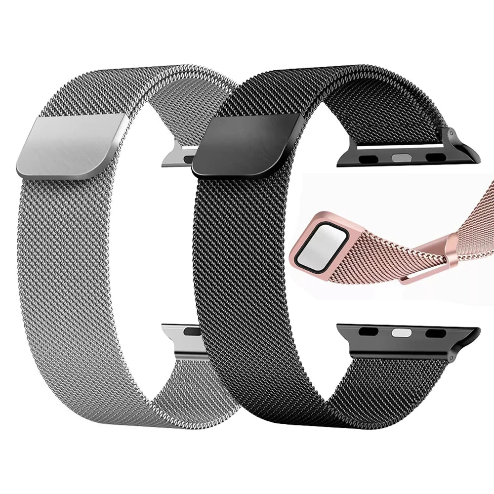 Milanese Loop band For Apple Watch 11 10 9 7 SE 6 8 46mm 42mm 44mm 45mm 40mm 41mm belt correa band Apple Watch band Ultra 3 49mm