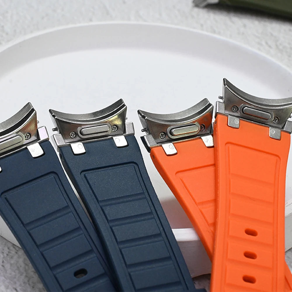 Silicone band for Samsung Galaxy Watch 7 40mm 44mm 6 4 classic 46 47mm 42 43mm 5 pro 45mm watchband no gaps men sports bracelet