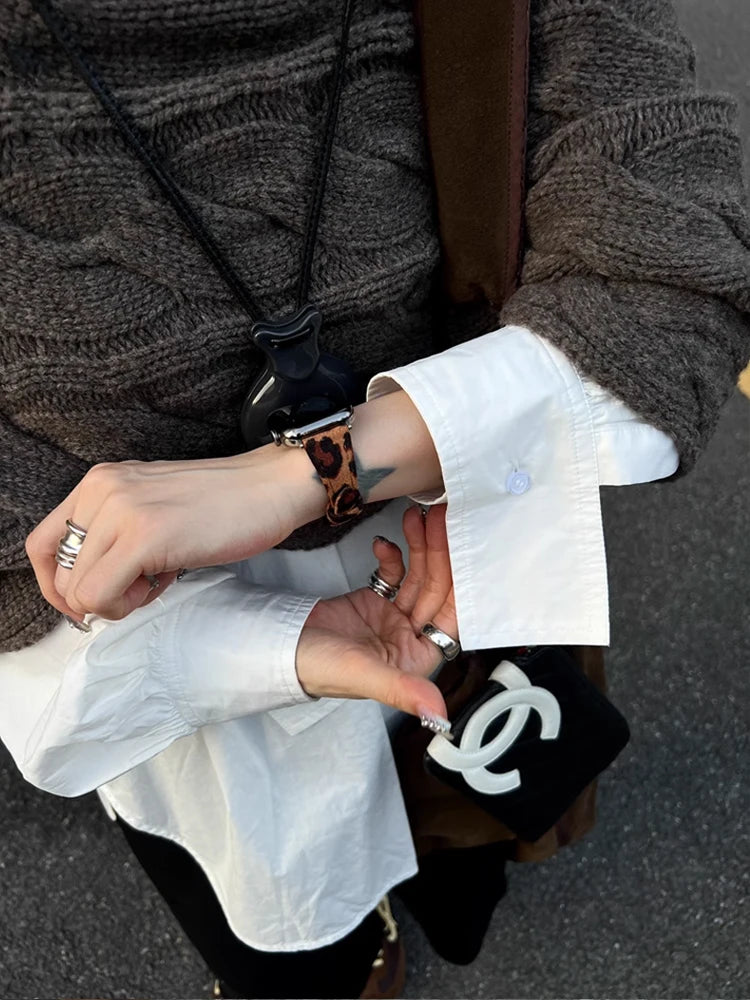 Retro Leather Leopard band For Apple Watch Ultra 10 9 8 7 6 5 SE 4 Girl Slim band For Apple Watch 41mm 40mm 38mm 49mm 42mm 45mm 46mm