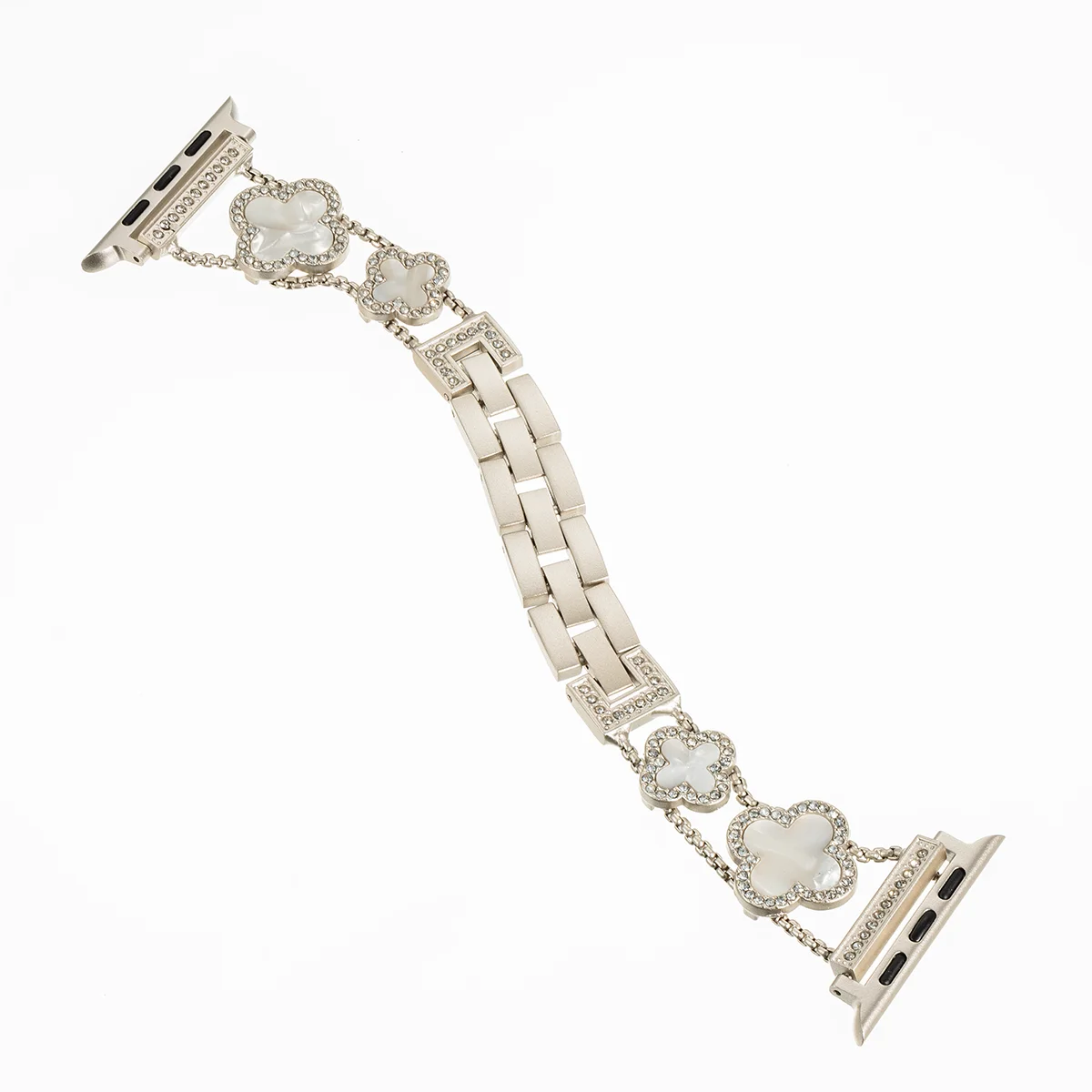 Diamond Four leaf Clover metal band for Apple Watch Ultra 2 49mm 46mm 44mm 42mm 41mm 40mm 38mm band for Apple Watch Series 10 9 8 7 SE 6 ban