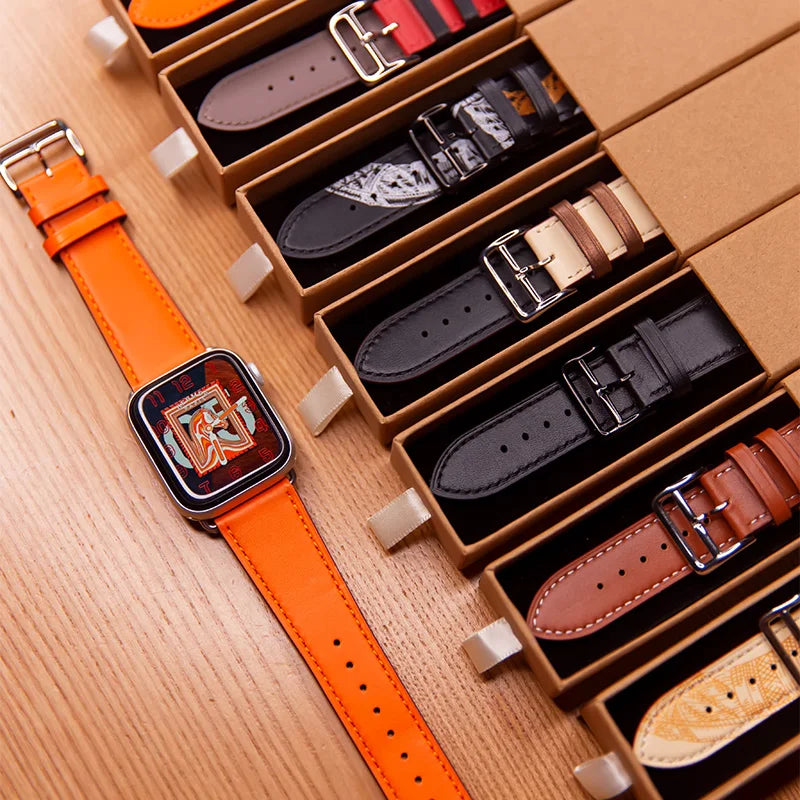 Leather watch band for Apple Watch 11 band 46mm 42mm 44mm 40mm 41mm 45mm 49mm 38mm band Apple Watch Series 10 Ultra3 9 8 7 6 5 SE 3
