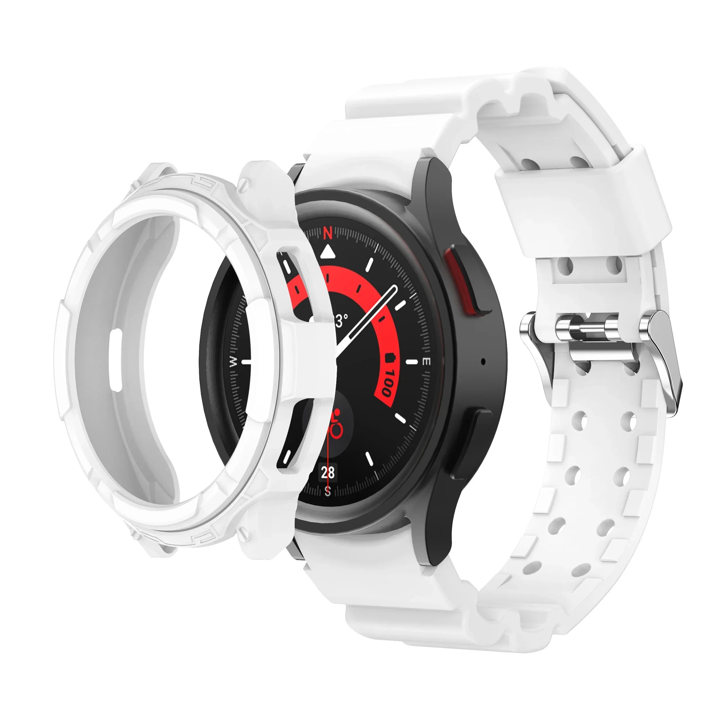 Silicone Strap+Case for Samsung Galaxy Watch 6 Classic 43mm 47mm Sport Loop Band Screen Protective Cover for SAMSUNG 6Classic