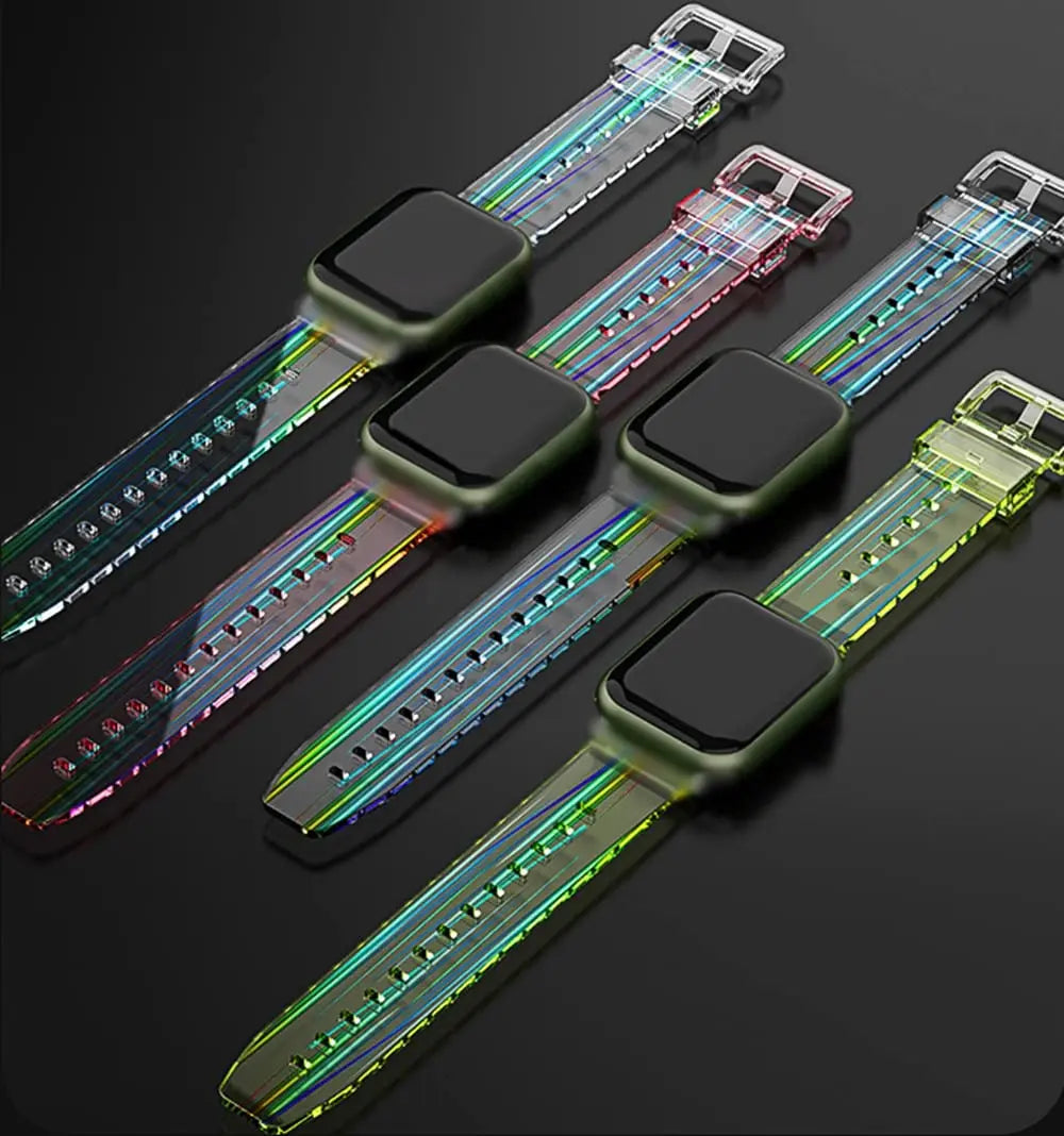 Silicone band For Apple Watch band 44mm 40mm 42mm 38mm 40mm 44mm 3 4 5 6 SE watch band correa band Apple Watch Series 7 41mm 45mm