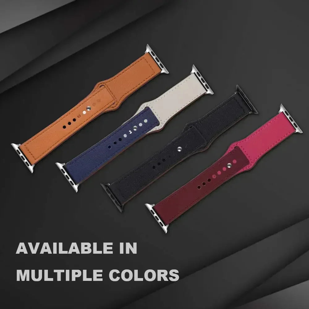 Leather band For Apple Watch 10 band 46mm 42mm 44mm 45mm 49mm 41mm 40mm correa band Apple Watch Series 8 9 3 4 5 6 SE 7 Ultra 2