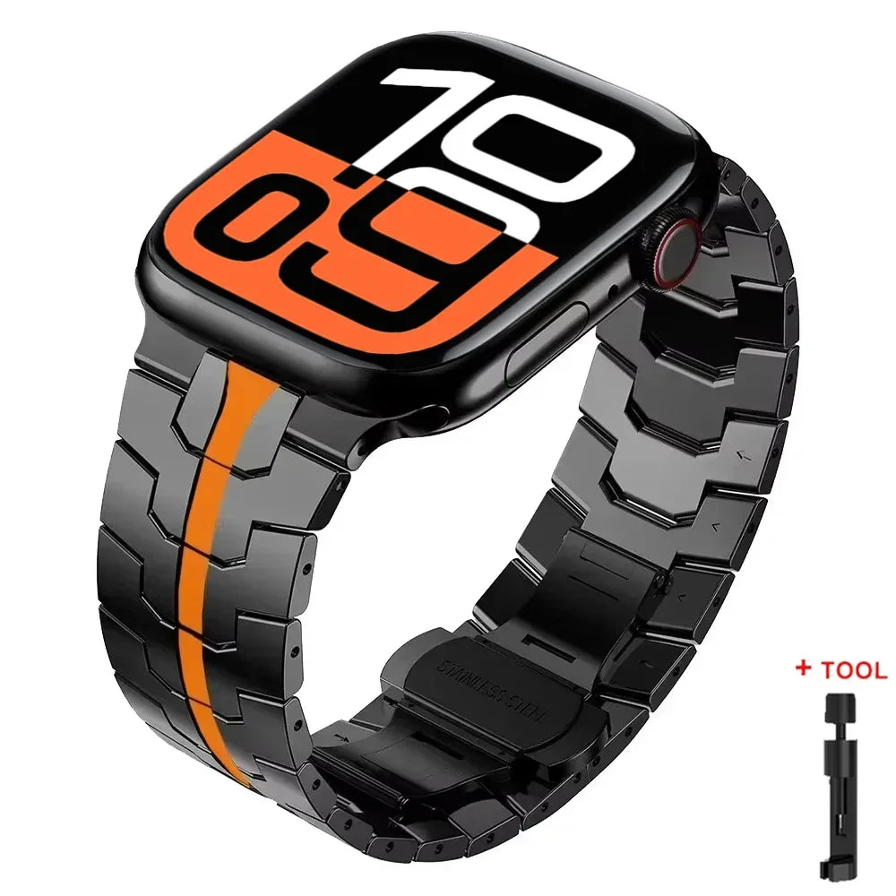 Stainless Steel band for Apple Watch Ultra 2 49mm 46mm 44mm 45mm band metal band for Apple Watch Series 10 9 8 7 6 SE Wristband