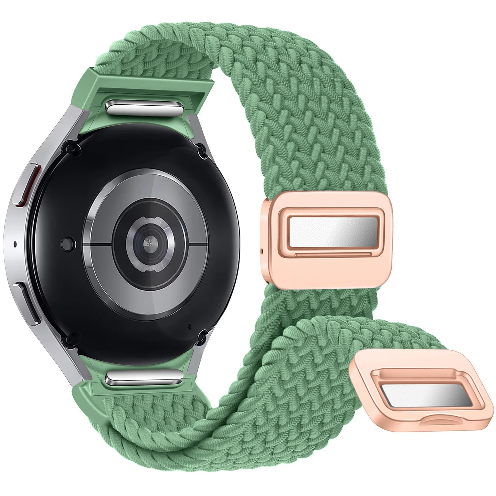 No Gaps Band For Samsung Galaxy Watch 7 6 4 classic/5 pro 47mm 44mm 40mm Braided solo loop Magnetic bracelet Galaxy watch6 strap