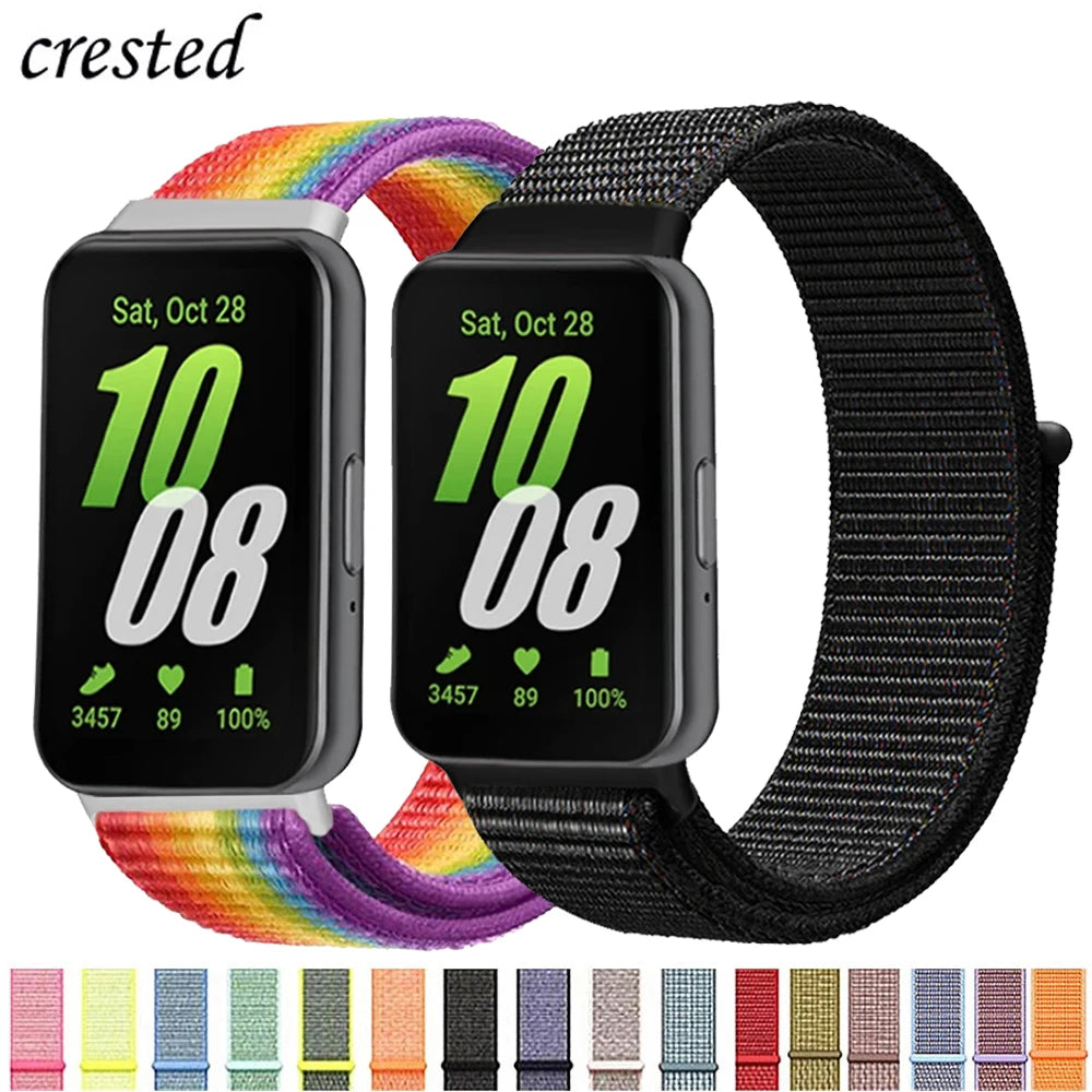 Sport Nylon Loop for Samsung Galaxy Fit 3 strap Accessories Breathable Adjustable Replacement correa bracelet galaxy fit3 band