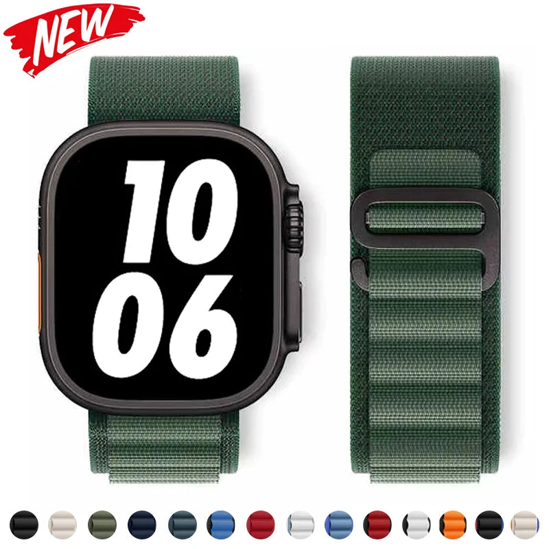 Alpine band for Apple Watch band Series 10 9 8 7 SE Ultra 2 41mm 42mm 45mm 46mm 49mm 40mm 44mm Apple Watch Correa watch band