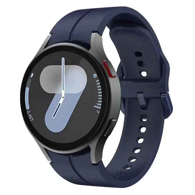 Original Silicone Strap For Samsung Galaxy Watch 7/6/5/4 44mm 40mm 5 Pro Sports Bracelet Galaxy Watch 6 4 Classic 47mm 43mm Band