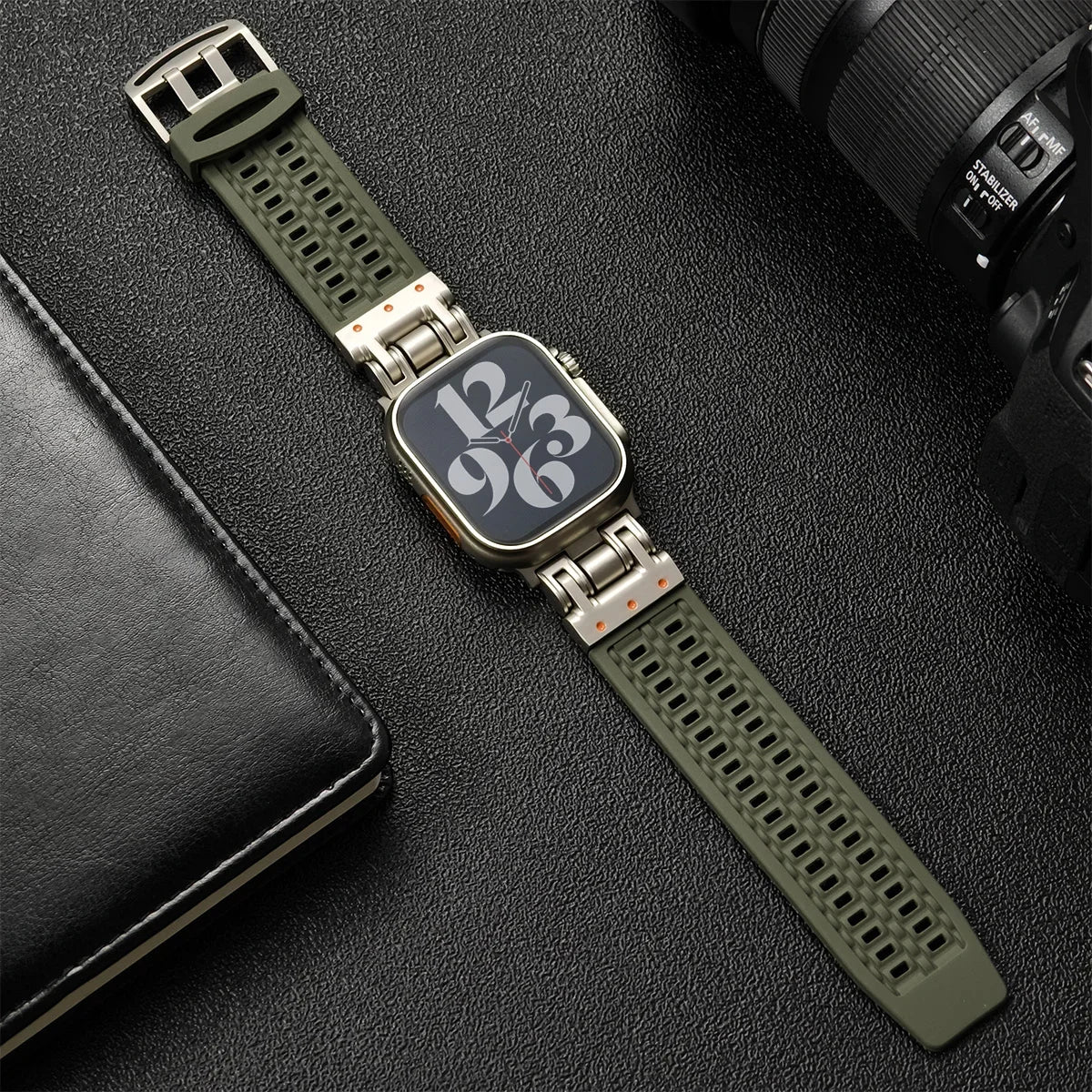 Soft Silicone band for Apple Watch Ultra 2 49mm 45mm 42mm 44mm sport Breathable band for Apple Watch Series 9 8 7 6 5 4 band