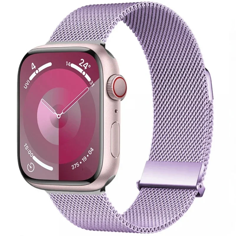 Metal Milanese band For Apple Watch Ultra 2 49mm 11 10 9 8 7 Magnetic band Apple Watch 6 5 SE 46mm 45mm 41mm 44mm 40mm 42mm
