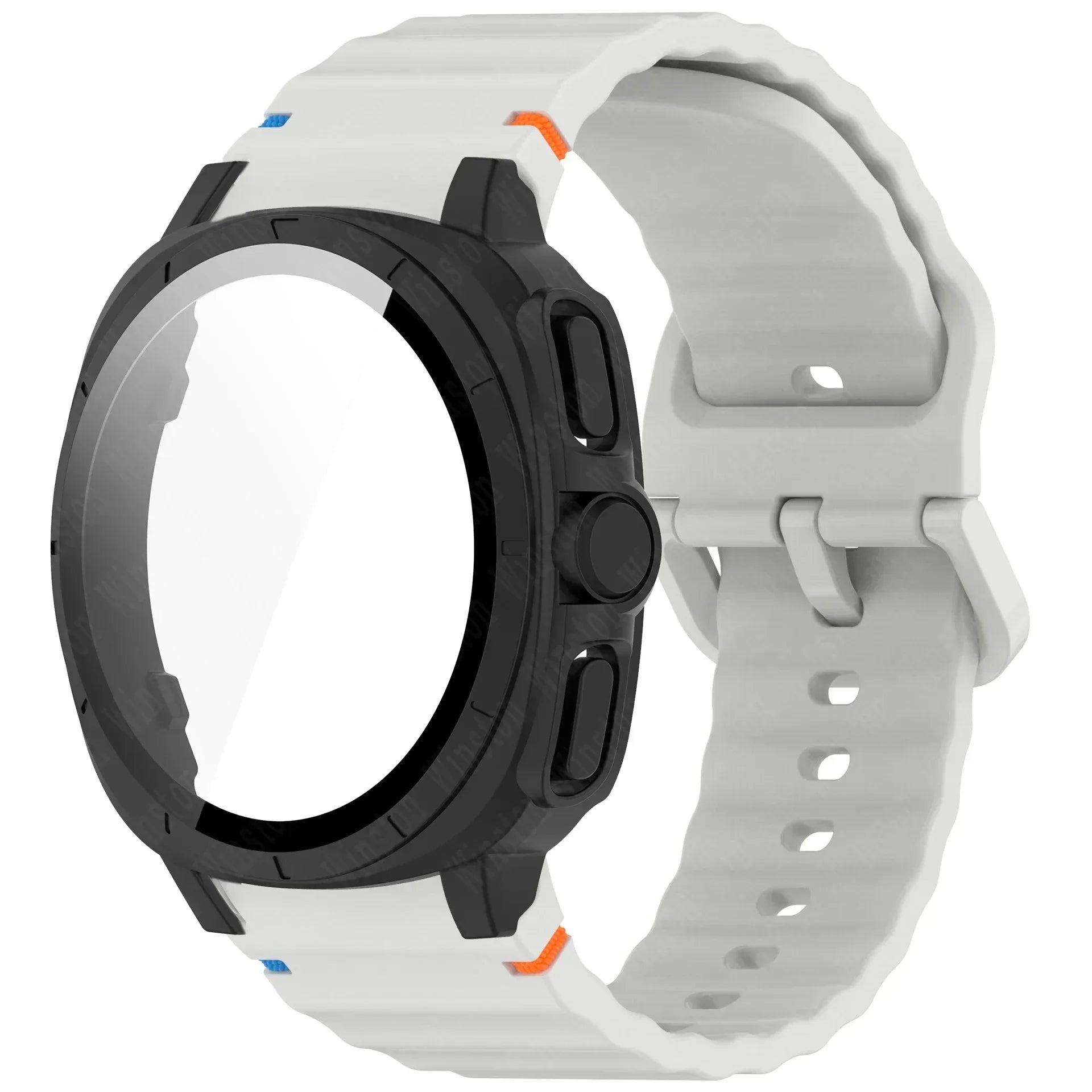 Case+Strap for Samsung Galaxy Watch 7 40mm 44mm Appearance Upgrade Ultra 47mm for Galaxy Watch 7 Sports silicone Bracelet