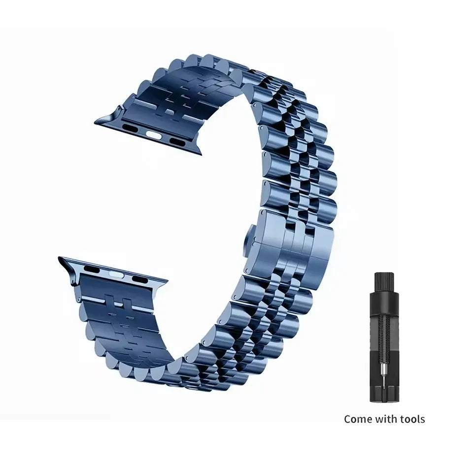 Stainless Steel band for Apple Watch band 45mm 41mm Ultra 49mm 44mm 40mm 42mm 38mm metal Wristband Apple Watch Series 9 8 7 SE 6 5 4