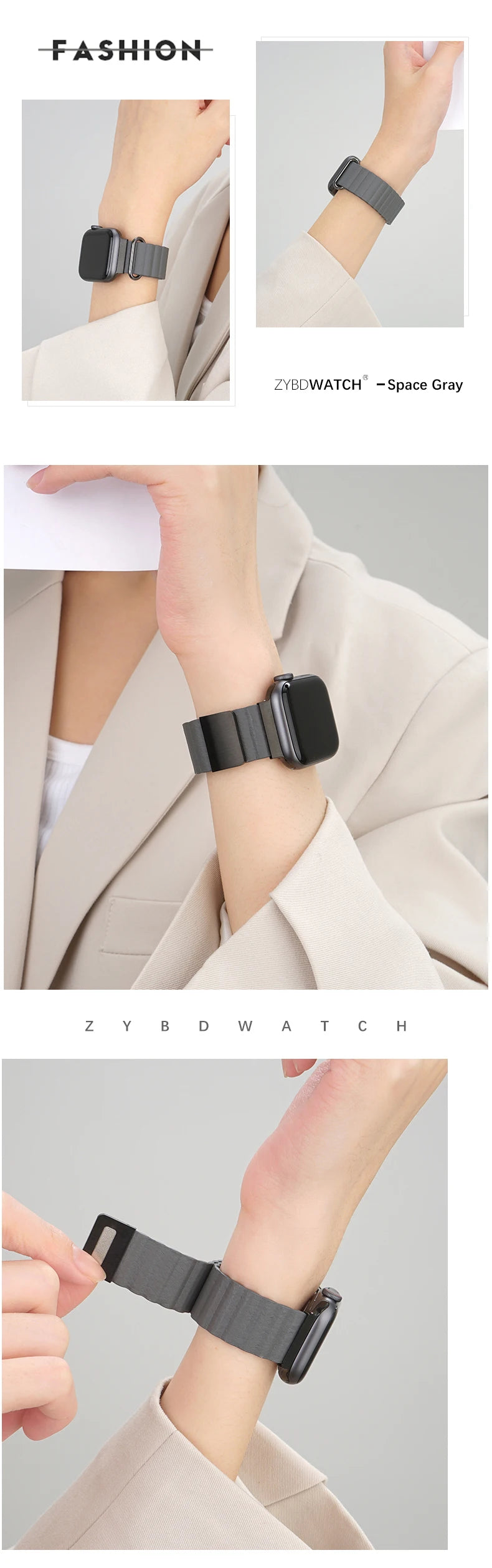 Luxury Leather band For Apple Watch Ultra 10 9 8 7 6 5 4 Woman Magnetism band For Apple Watch 38mm 40mm 45mm 42mm 46mm 49mm