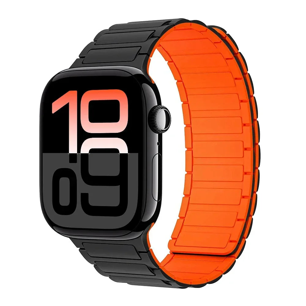 Magnetic Silicone band for Apple Watch band Ultra3 2 49mm band Apple Watch 11 10 46mm 42mm 9 8 7 6 5 SE 45mm 41mm 44mm 40mm Belt