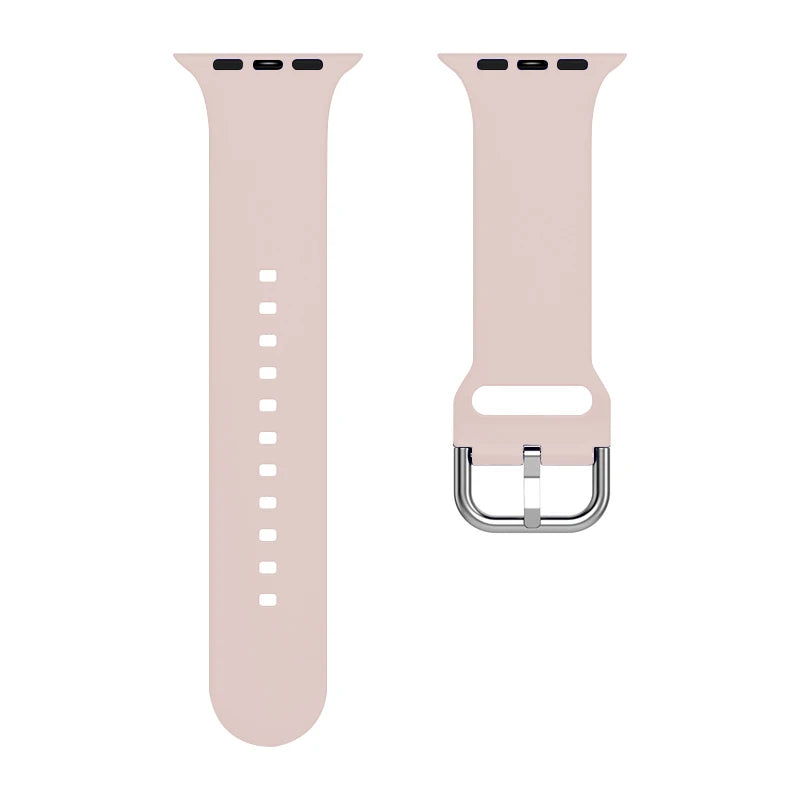 Silicone band For Apple Watch band 49mm 44mm 40mm 46mm 42mm 41mm 45mm Classic Buckle band Apple Watch 11 10 9 8 7 6 5 SE Ultra 3