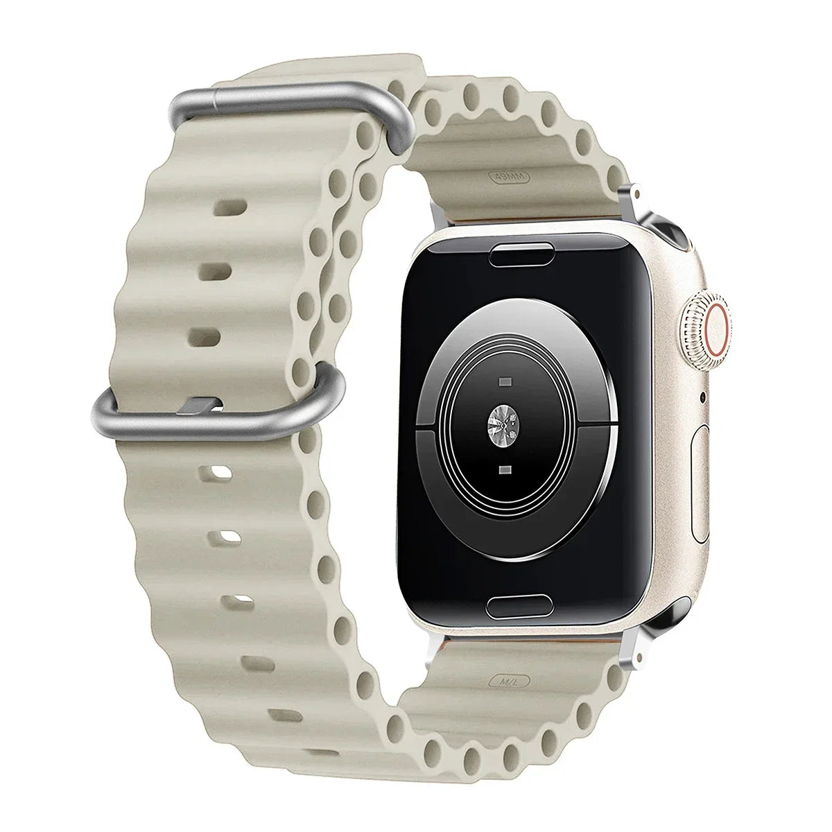 Silicone Ocean band for Apple Watch band Series Ultra 11 9 8 7 6 5 4 10 SE Apple Watch band 42mm 44mm 45mm 49mm 40mm 41mm 46mm bands