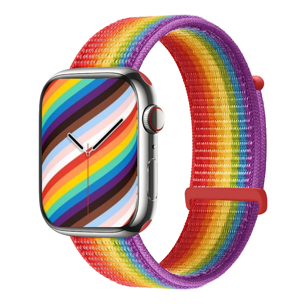 Nylon band for Apple Watch 11 10 46mm 42mm Ultra 3 2 49mm Breathable Replacement Wristband Apple Watch 9 8 7 6 5 SE3 45mm 41mm 44mm