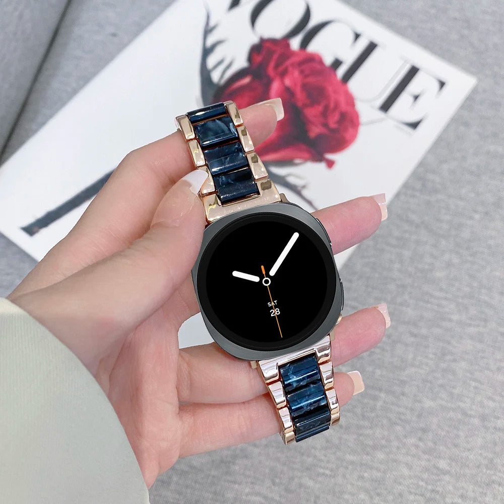 Samsung Galaxy Watch 8 8Classic Ultra 2 1 Strap Bicolor Intermetallic Resin Bracelet Galaxy 8 40mm 44mm 46mm 47MM Band