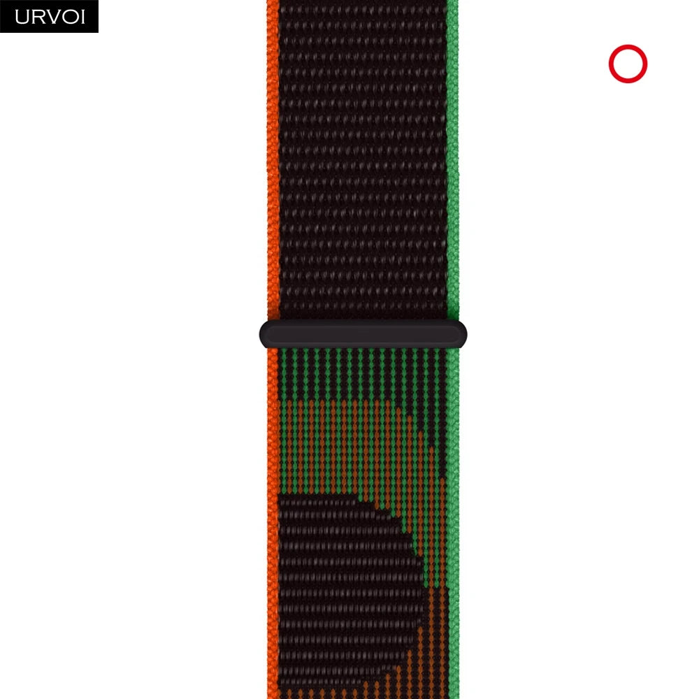 URVOI Sport Loop for Apple Watch Ultra 3 2 Series 11 10 9 8 SE3 Nylon loop for Apple Watch sport band 42mm 46mm breathabe hook fastener