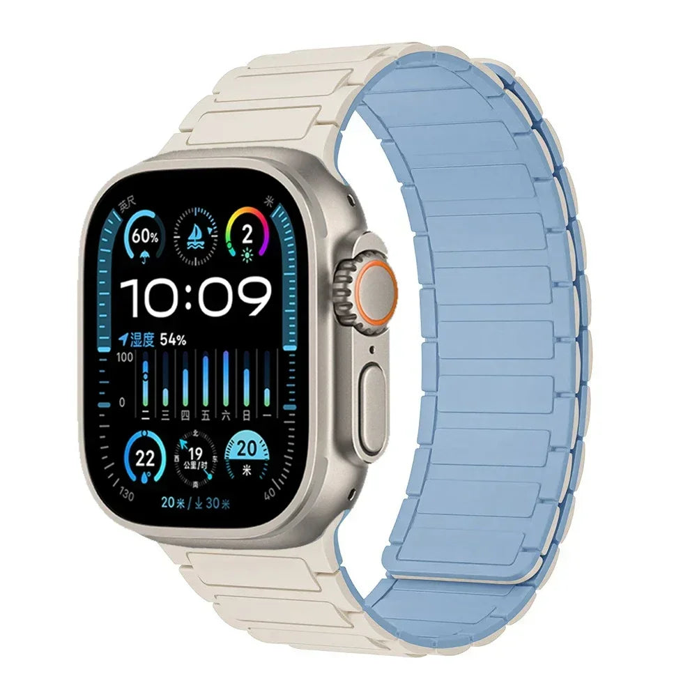 Magnetic Loop band for Apple Watch Ultra 2 1 band 49mm 10 9 8 7 46mm 42mm 45mm 41mm Silicone band Apple Watch 6 5 4 SE 40mm 44mm