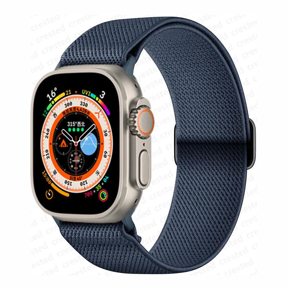Scrunchie band for Apple Watch band 45mm 44mm 40mm 41mm 42mm 46mm 49mm Elastic Nylon band Apple Watch Series 10 9 8 7 SE Ultra 2