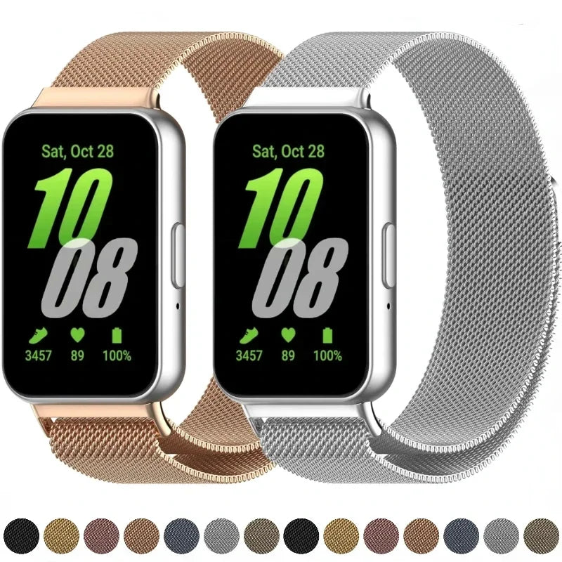 Magnetic Sport Loop Strap for Samsung Galaxy Fit 3 R390 Smart watch Belt Metal Bracelet Wristband for Galaxy Fit 3 Band Correa
