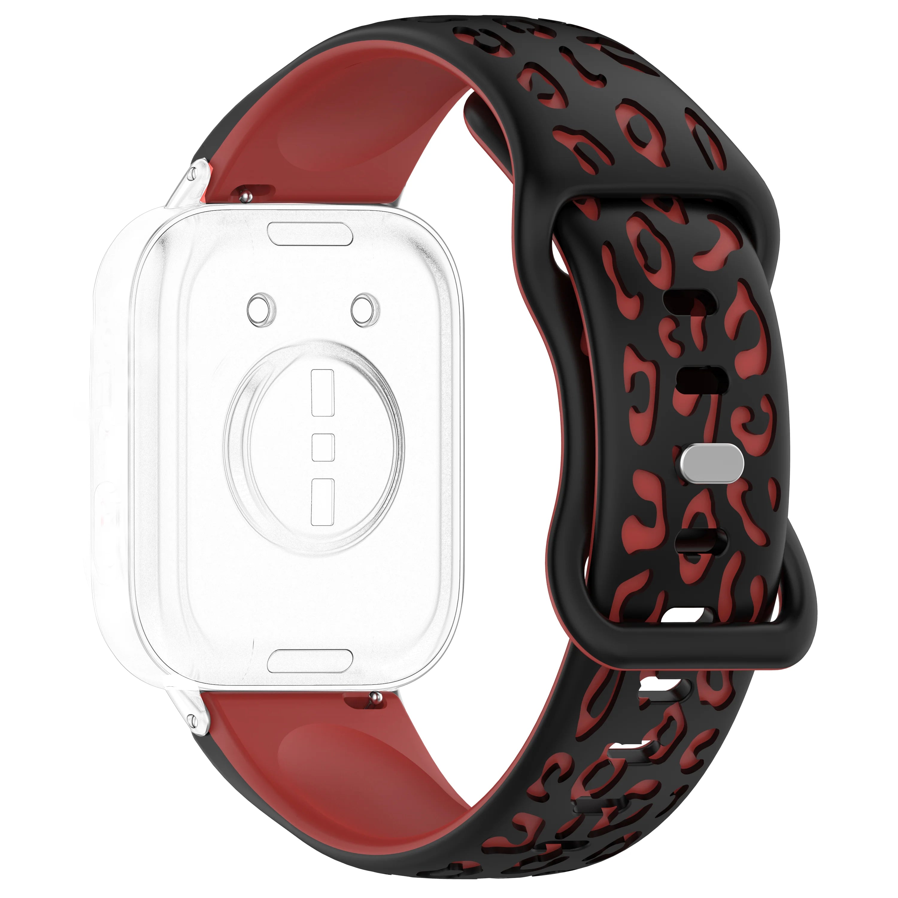 Silicone Leopard Engraved Watch Band, Soft Breathable Sport Strap, 18/20/22MM Compatible with Amazfit GTR, Huawei,Samsung