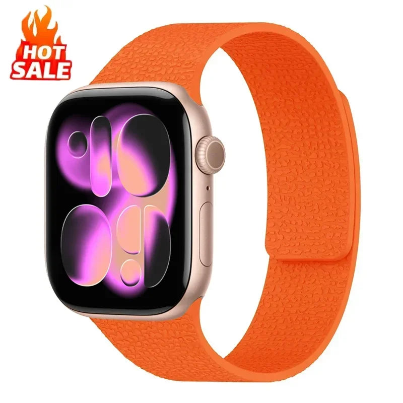 Magnetic band for Apple Watch Ultra3 2 1 49mm 45mm 42mm 46mm 40mm 41mm 2025 New silicone sport band Series 11 10 9 8 7 6 5 4 SE