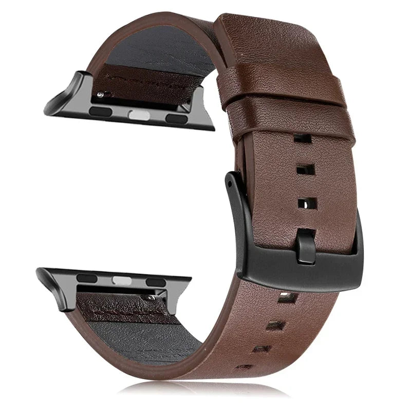 Leather band For Apple Watch band 46mm 45mm 44mm 49mm 41mm 40mm 42mm 38mm wristband correa band Apple Watch Series Ultra 10 9 5 6 SE 7 8