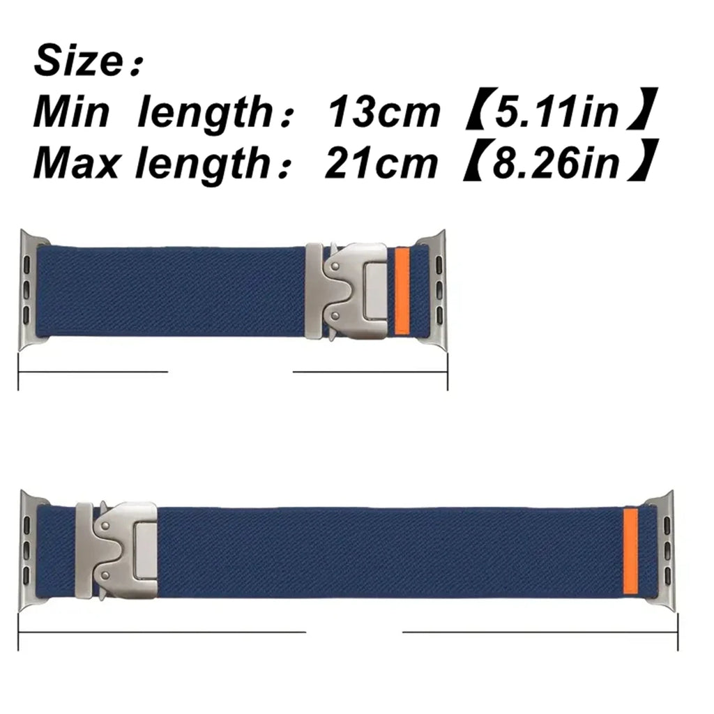 Nylon Elastic Loop Parachute band For Apple Watch band for Woman Man,Sport Smart Watch band for Apple Watch Ultra Series 10 9 8