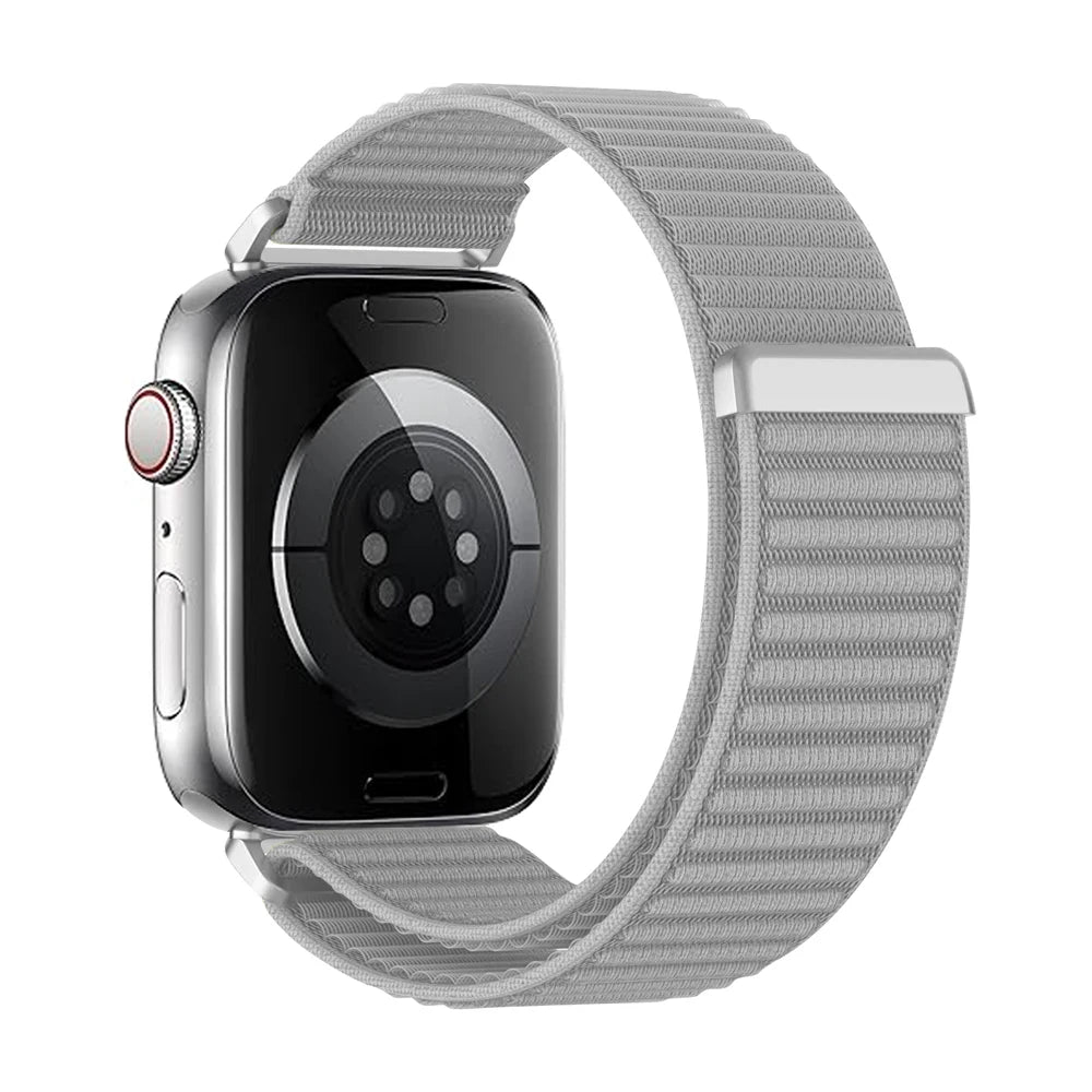 Nylon loop for Apple Watch band Series 10 9 8 7 6 5 4 SE Ultra2 49mm 46mm 45mm 44mm 42mm 41mm 40mm Belt band Correa Apple Watch band