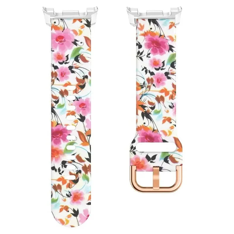 Printing Silicone Strap For Samsung Watch 8 Band Galaxy Watch 8 Classic Watchband Replacement No Gap Galaxy Watch 8 Correa