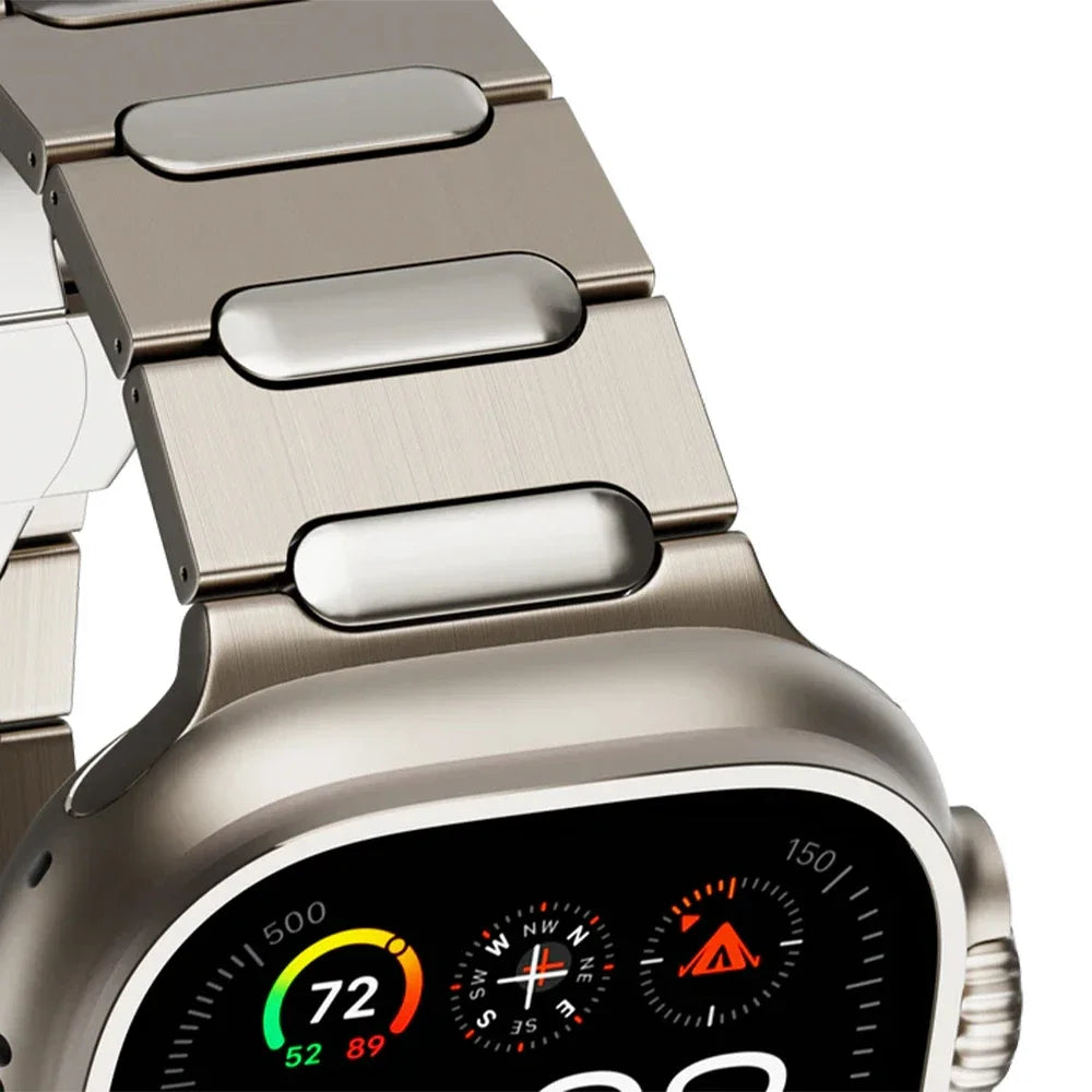 Titanium band for Apple Watch Ultra 3 2 49mm 9 45mm Men band for Apple Watch Series 11 10 6 5 SE 44mm 46mm metal watch band