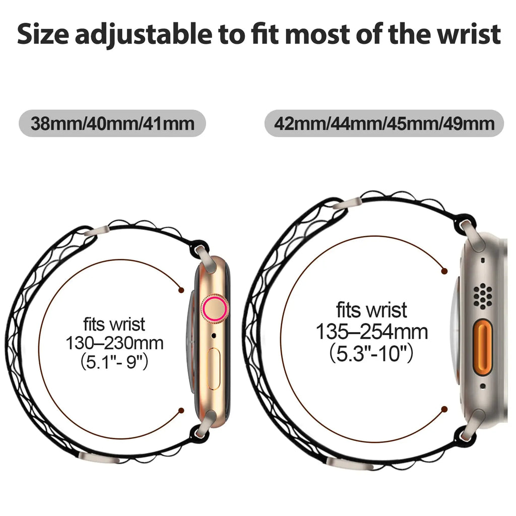 Alpine Loop band For Apple Watch Ultra band 49mm 46mm 45mm 44mm 41mm C Clasp Nylon Wristband For Apple Watch Series 10 42mm 9 8 7 6 5