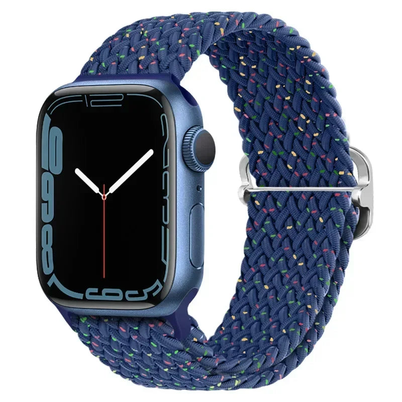 Braided Nylon band for Apple Watch band Ultra 2 49mm Series 10 46mm 42mm 44mm 40mm 41mm Adjustable band Apple Watch 9 8 7 6 SE 5 4