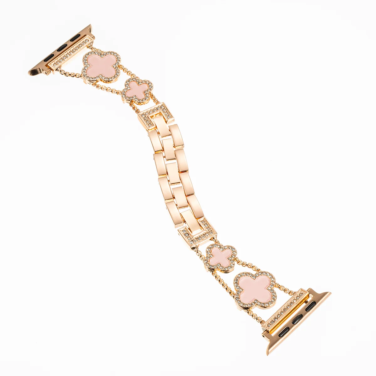 Diamond Four leaf Clover metal band for Apple Watch Ultra 2 49mm 46mm 44mm 42mm 41mm 40mm 38mm band for Apple Watch Series 10 9 8 7 SE 6 ban