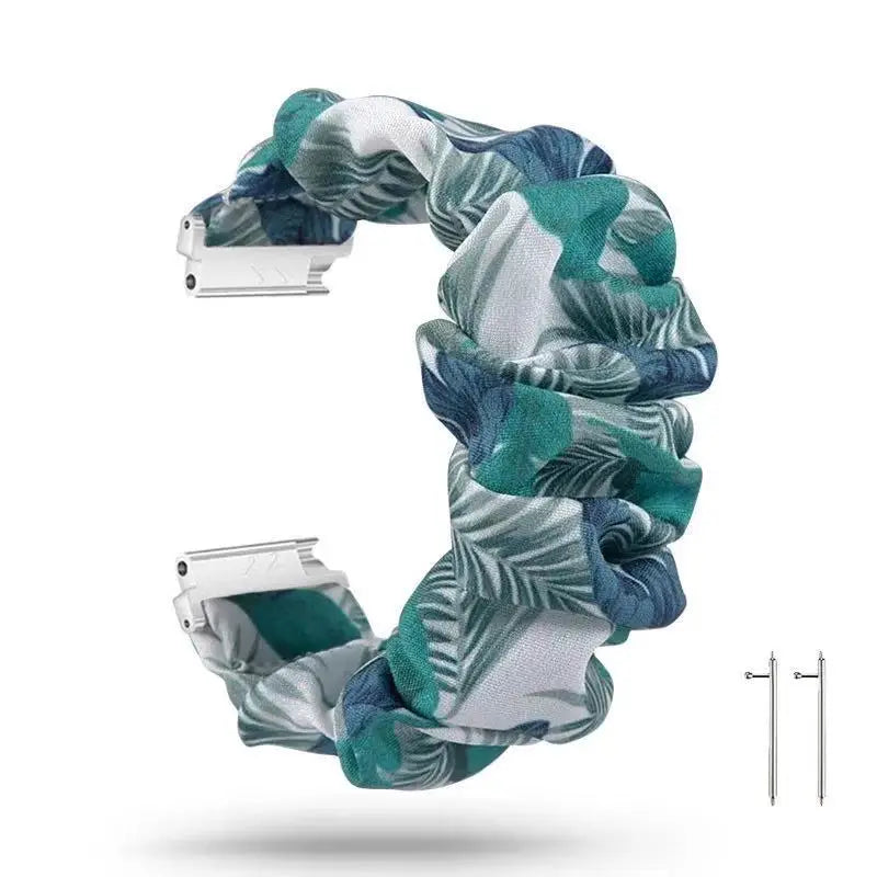 20mm 22mm Nylon Strap for Samsung Galaxy Watch 4/5/6 44mm 40mm/Classic/Active 2 Scrunchies Elastic Bracelet for Huawei GT2/4 Pro