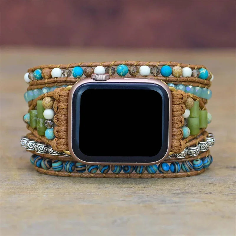 Bohemian band for Apple Watch band 44mm 40mm 42mm 38mm 41mm 45mm Handmade Jewelry bands Apple Watch Series 8 7 6 5 4 3 SE Ultra 49mm