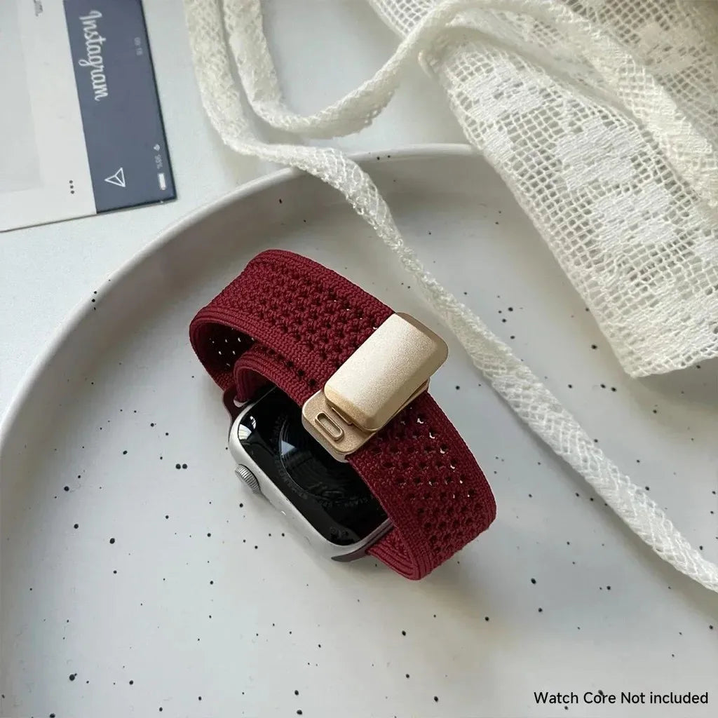 Cartoon Braid Nylon Magnetic Buckle band For Apple Watch Series 10 40mm 41mm 42mm 44mm 45mm 46mm For Apple Watch 10 9 8 6 5 4