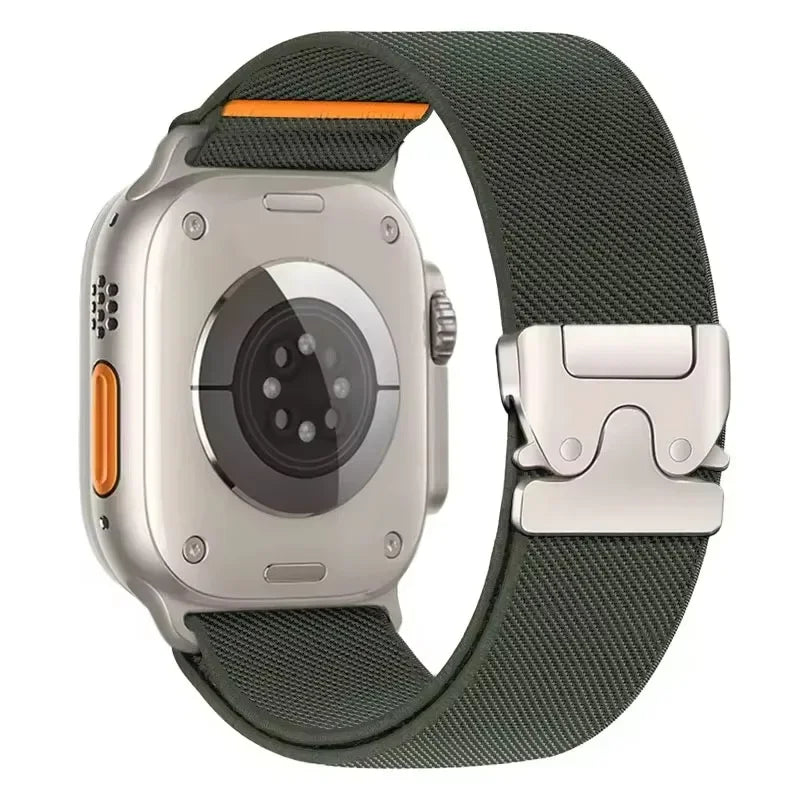 Nylon band for Apple Watch band 46mm 45mm 44mm 49mm 42mm 41mm 40mm Breathable Wristband Apple Watch Series Ultra 11 10 9 8 7 6 5 SE