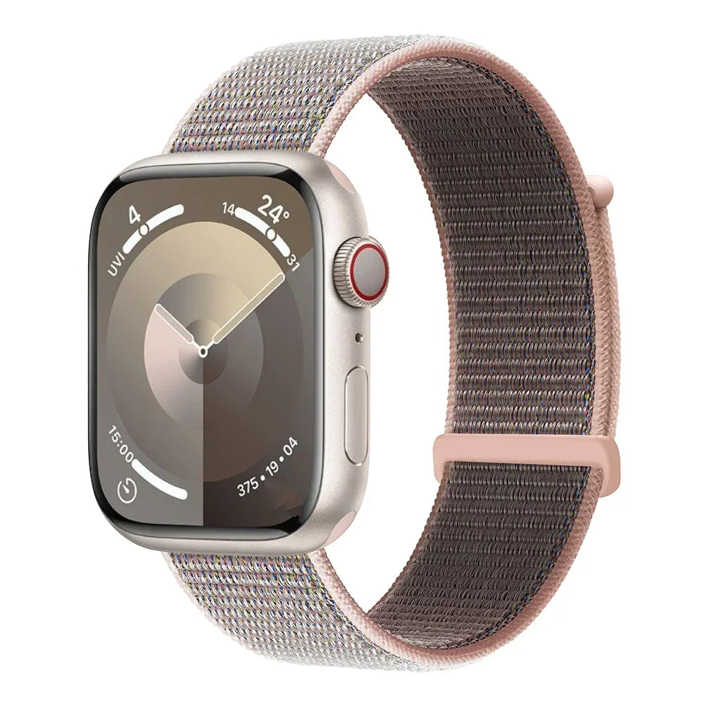 Nylon Loop band For Apple Watch 11 10 9 8 7 46mm 45mm 42mm 41mm Ultra 3 2 49mm Braided band Apple Watch 6 5 4 SE3 44mm 40mm Belt