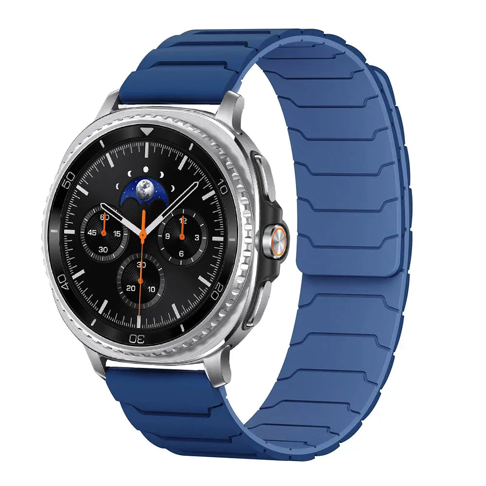 Magnetic Loop Strap for Samsung Galaxy Watch 8/8 Classic Sports Silicone Replacement Bracelet 46mm 40mm 44mm No Gaps WatchBand